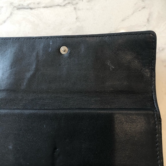 COLE HAAN LEATHER BLACK WALLET - Picture 3 of 5